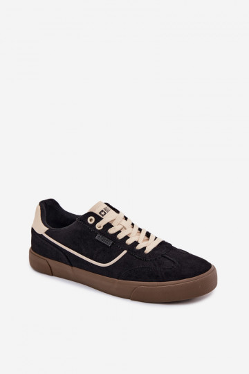 Chaussures modèle baskets pour hommes Big Star TT174090 couleur noire