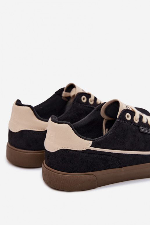 Chaussures modèle baskets pour hommes Big Star TT174090 couleur noire