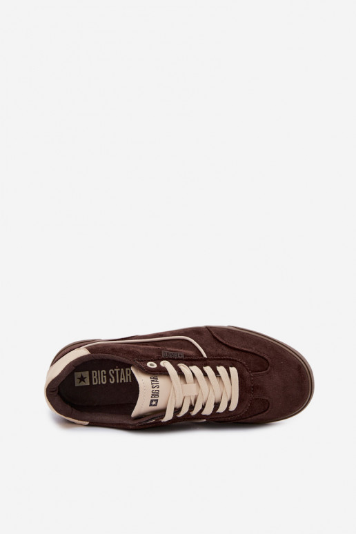 Chaussures modèle baskets pour hommes Big Star TT174092 CzekoladoÀe