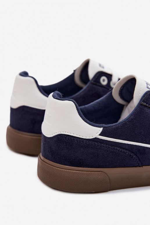 Chaussures modèle baskets pour hommes Big Star TT174091 bleu foncé