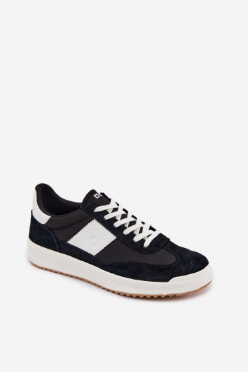 Chaussures modèle baskets pour hommes Big Star TT174043 couleur noire