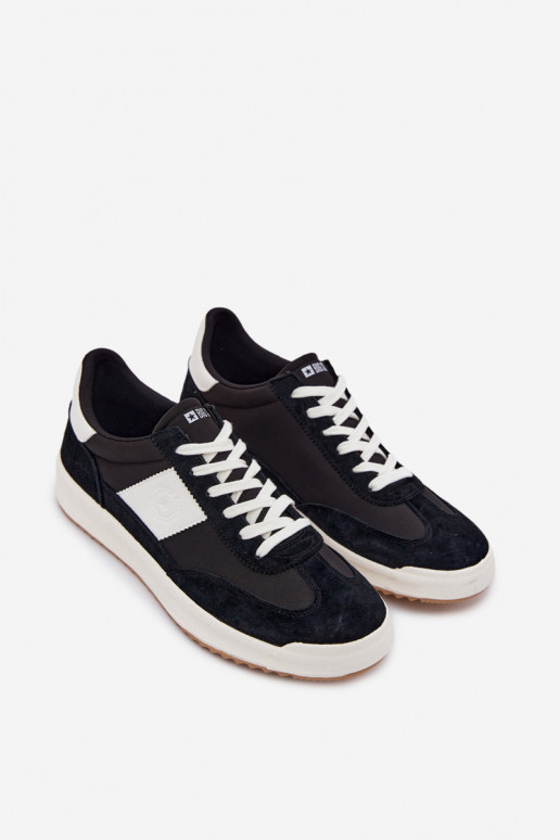 Chaussures modèle baskets pour hommes Big Star TT174043 couleur noire