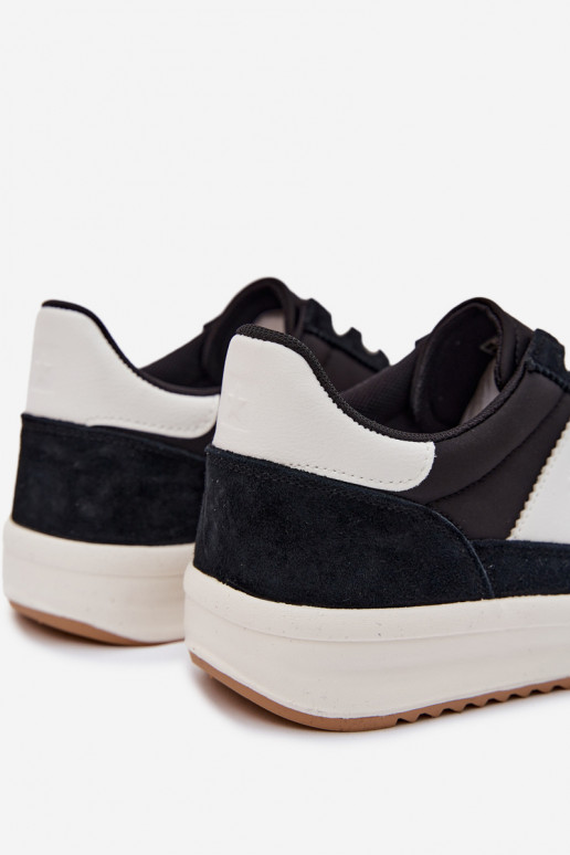 Chaussures modèle baskets pour hommes Big Star TT174043 couleur noire