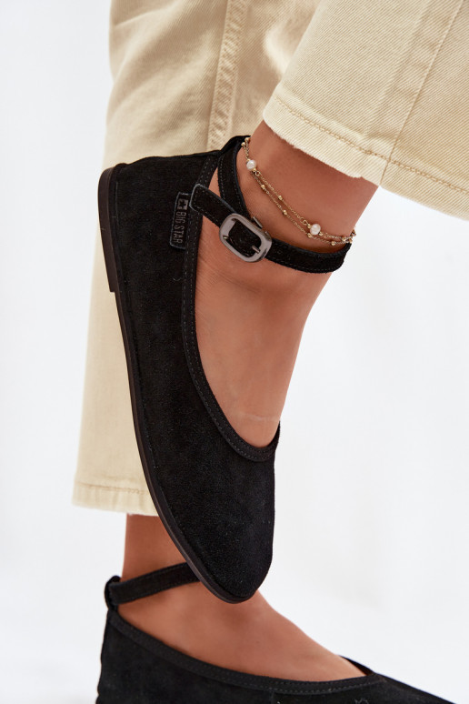 BallerinesActivéturalnego en daimu Big Star TT274212 couleur noire