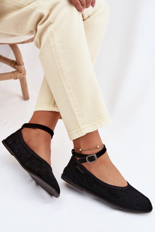 BallerinesActivéturalnego en daimu Big Star TT274212 couleur noire