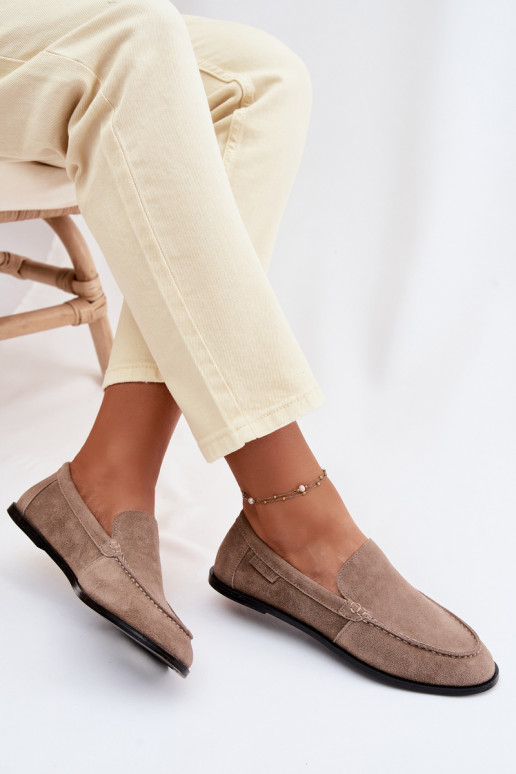 mocassins pour femmesActivéturalnego en daimu Big Star TT274207 beige