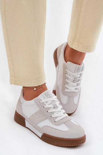 Chaussures modèle baskets Féminin Big Star TT274910 couleur blanche