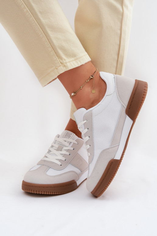 Chaussures modèle baskets Féminin Big Star TT274910 couleur blanche