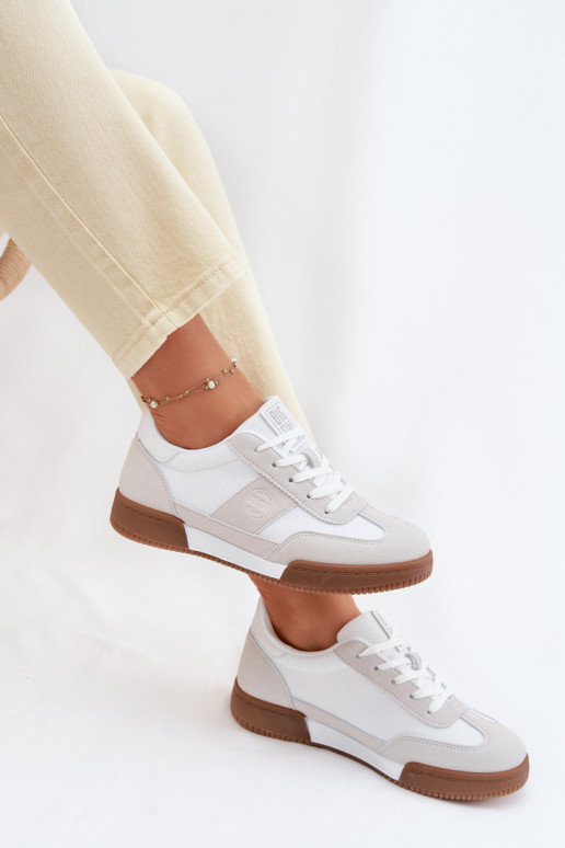 Chaussures modèle baskets Féminin Big Star TT274910 couleur blanche