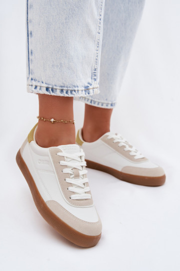Chaussures modèle baskets Féminin en cuir écologique Big Star TT274310 couleur blanche 2