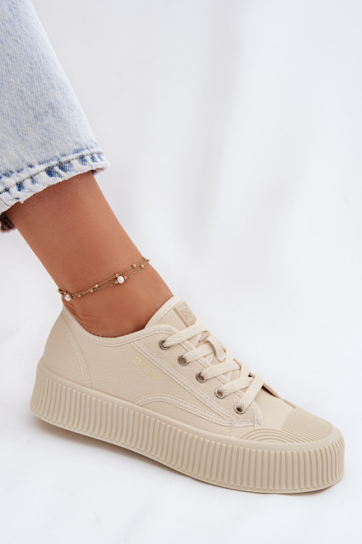 Chaussures de loisirs avec une plateforme Big Star TT274271 beige
