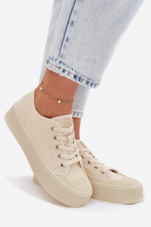 Chaussures de loisirs avec une plateforme Big Star TT274271 beige