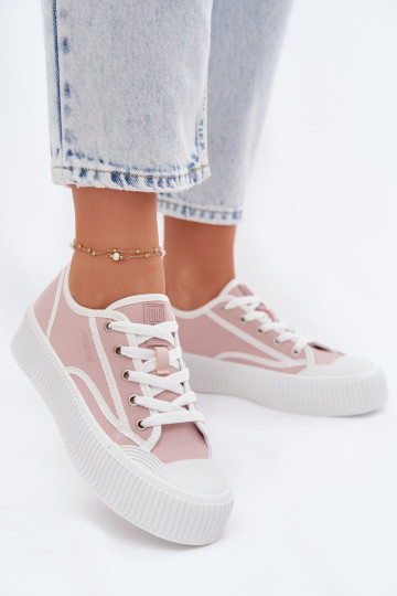 Chaussures de loisirs avec une plateforme Big Star TT274270 couleur rose 2