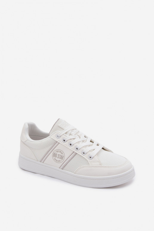 Chaussures modèle baskets pour hommes Big Star TT174308 couleur blanche