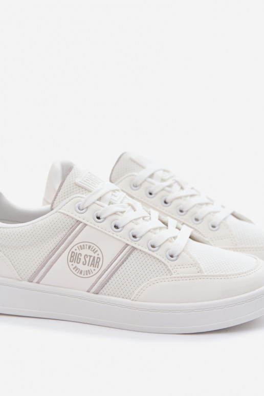 Chaussures modèle baskets pour hommes Big Star TT174308 couleur blanche