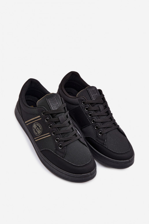 Chaussures modèle baskets pour hommes Big Star TT174310 couleur noire