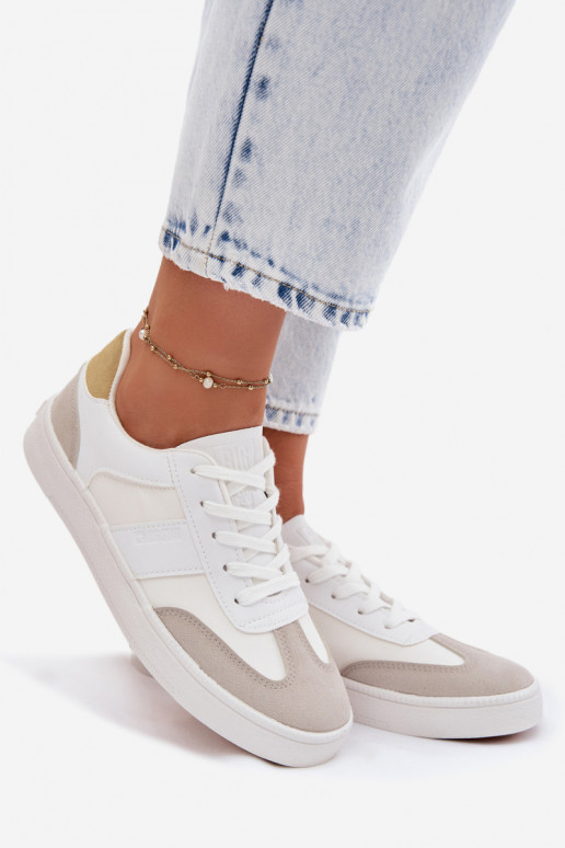 Chaussures modèle baskets Le bas des femmes Big Star TT274767 couleur blanche