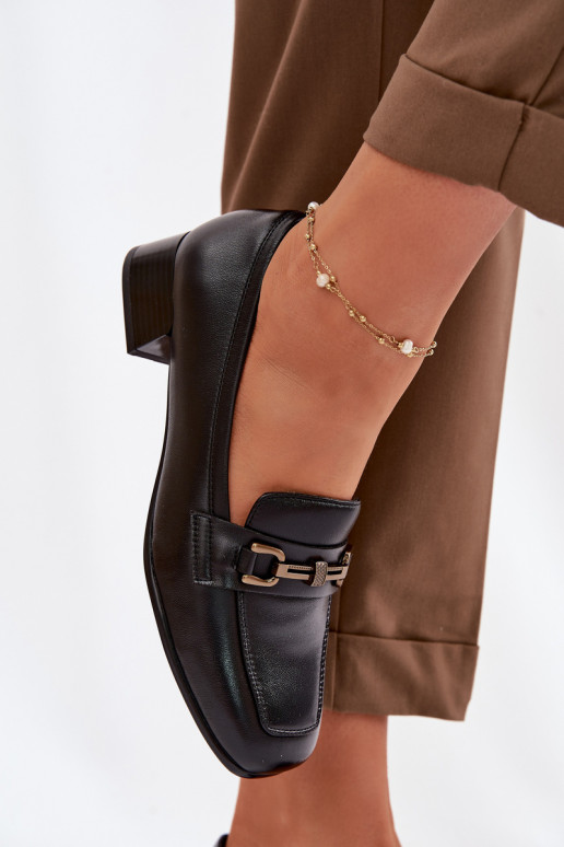 Peau chaussures Féminin Klocke avec des ornements Vinceza 39978 couleur noire