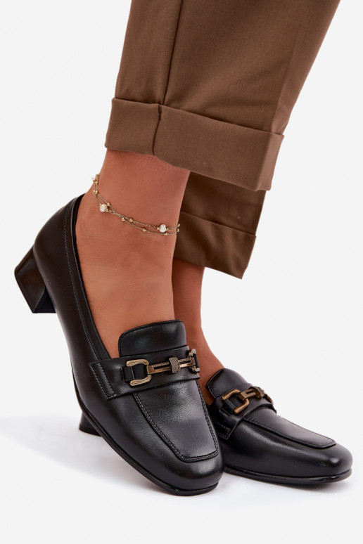 Peau chaussures Féminin Klocke avec des ornements Vinceza 39978 couleur noire