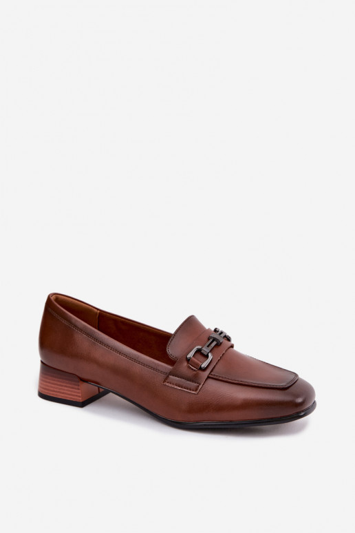 Peau chaussures Féminin Klocke avec des ornements Vinceza 39978 marron