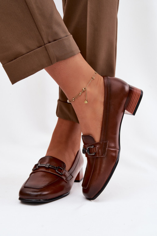 Peau chaussures Féminin Klocke avec des ornements Vinceza 39978 marron