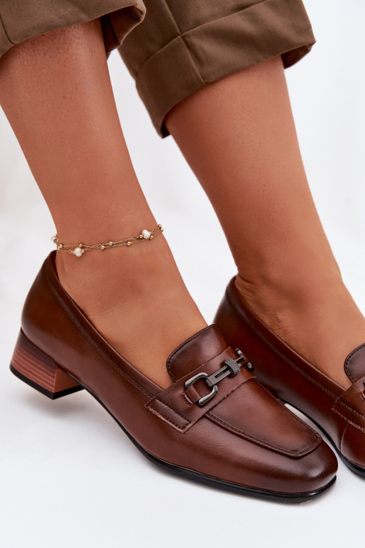 Peau chaussures Féminin Klocke avec des ornements Vinceza 39978 marron