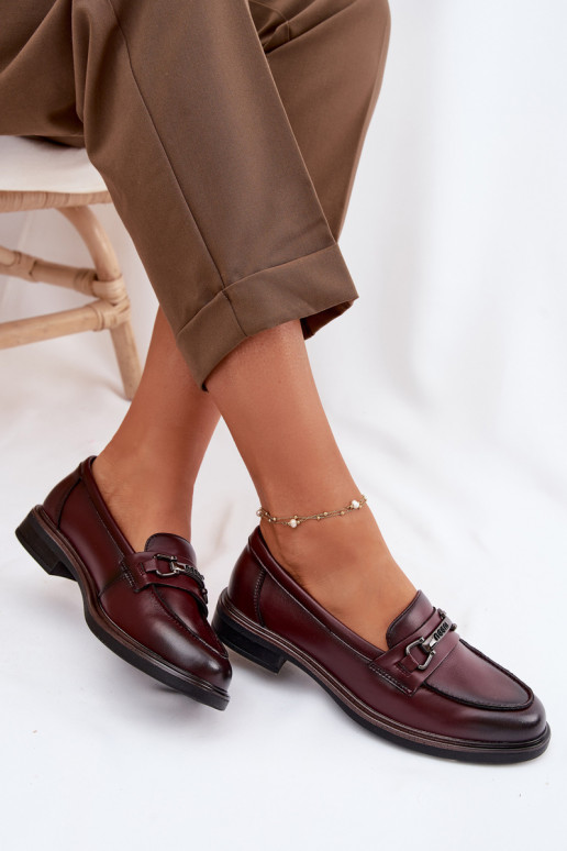 Peau mocassins pour femmes Vinceza 39983 Bourgogne