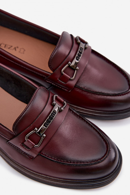 Peau mocassins pour femmes Vinceza 39983 Bourgogne