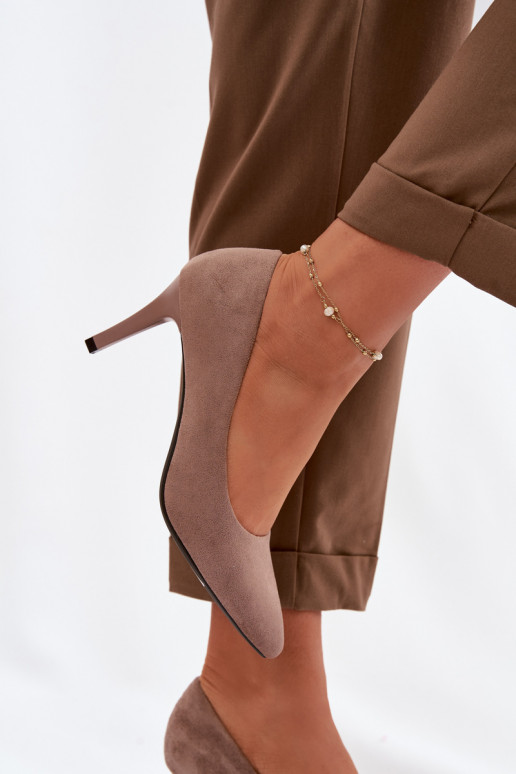 chaussures à talons hauts en daim écologiqueoÀe Sergio Leone 1336 marron