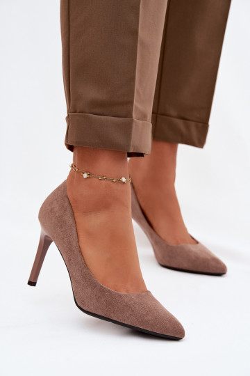 Bottines en daim synthétique Sergio Leone 1339 couleur marron 2