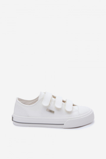 Chaussures de loisirs enfants avec fermeture velcro Big Star TT374169 couleur blanche 2