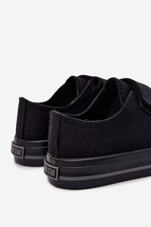 chaussures décontractées Puéril avec attaches adhésives Big Star TT374172 couleur noire