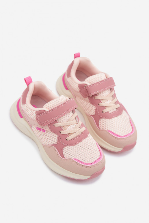 baskets Chaussures modèle baskets Puéril Big Star TT374031 couleur rose