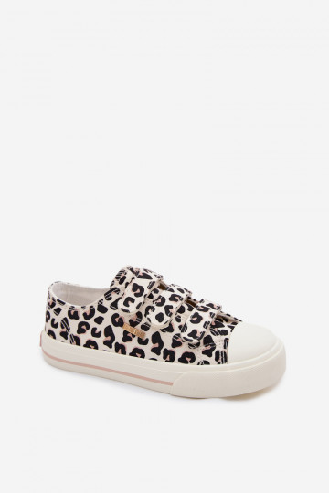 Chaussures de loisirs enfants avec fermeture velcro Big Star TT374171 motif léopard