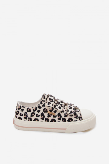 Chaussures de loisirs enfants avec fermeture velcro Big Star TT374171 motif léopard 2
