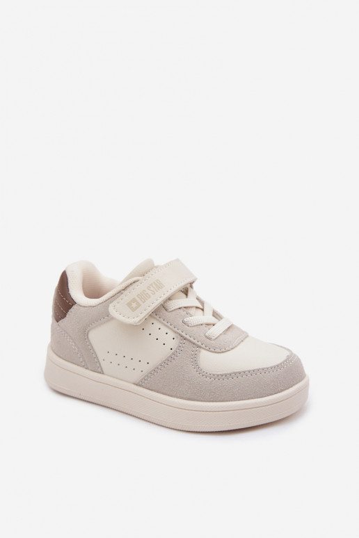 Chaussures modèle baskets Puéril Big Star TT374018 beige