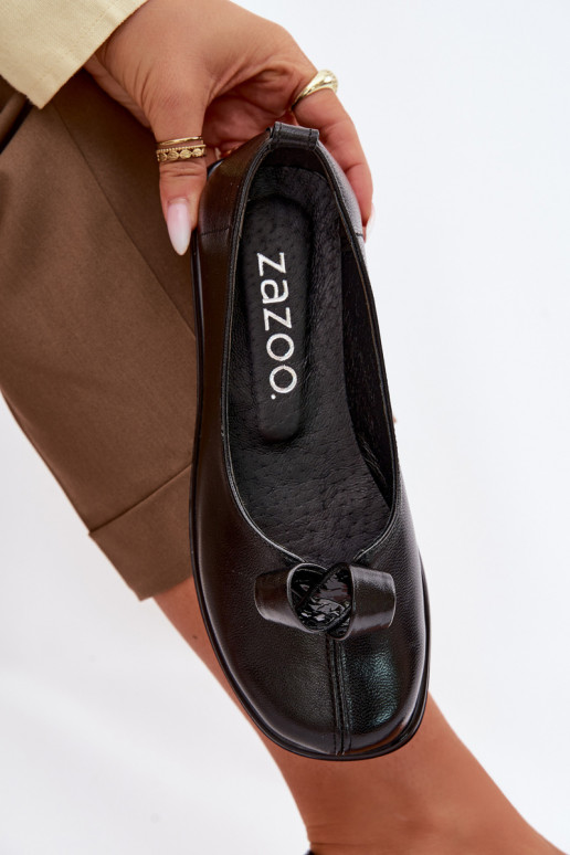 Peau chaussures Féminin Zazoo 379 couleur noire