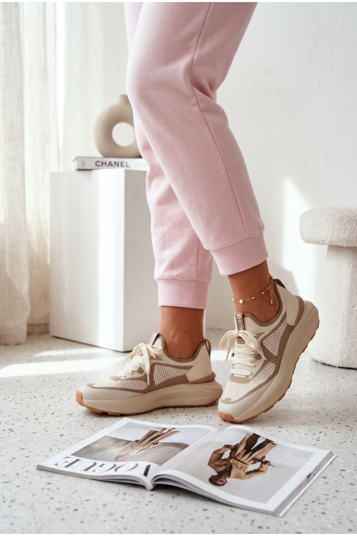 baskets Féminin Big Star TT274570 HI-POLY SYSTEM couleur blanche