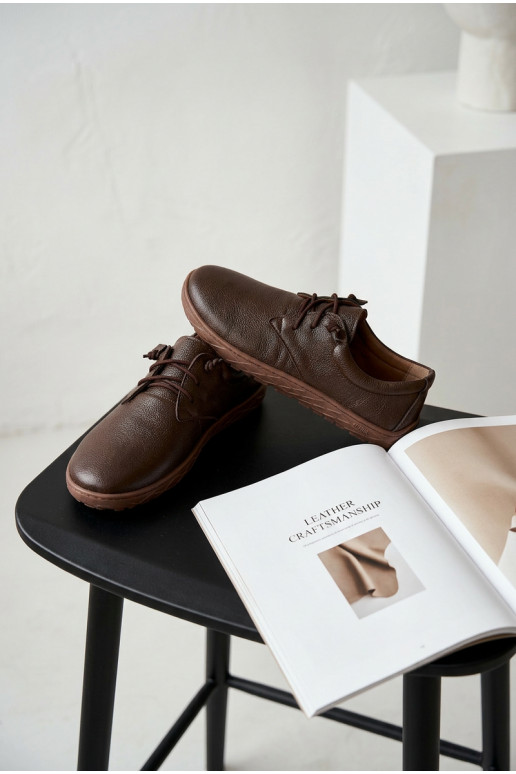 Peau chaussures Barefoot Féminin Zazoo 10189 CzekoladoÀe