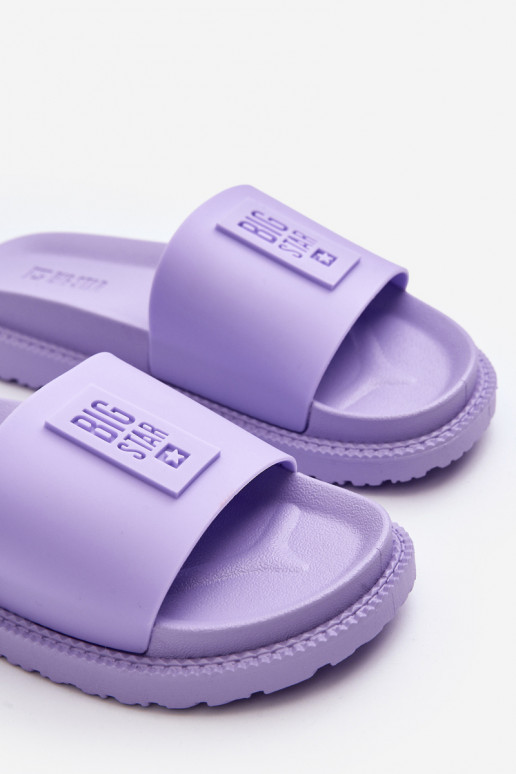 Pantoufles pour femmes Big Star LL274426 Couleur violette