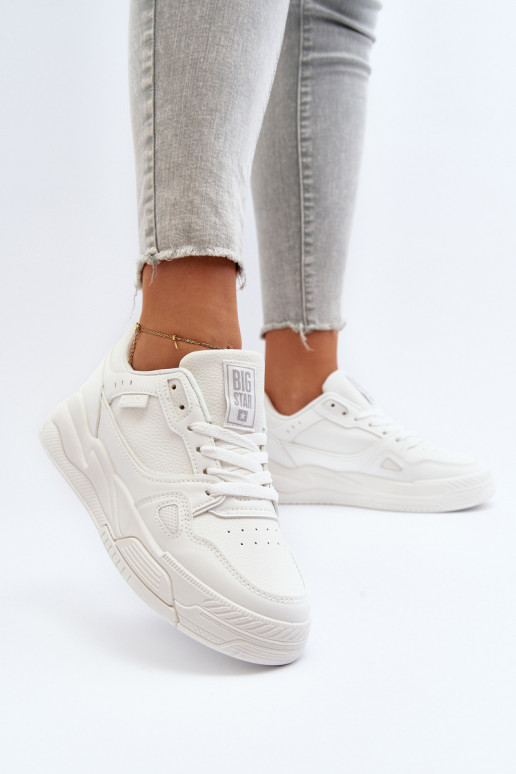 Féminin Chaussures modèle baskets Big Star NN274667 couleur blanche