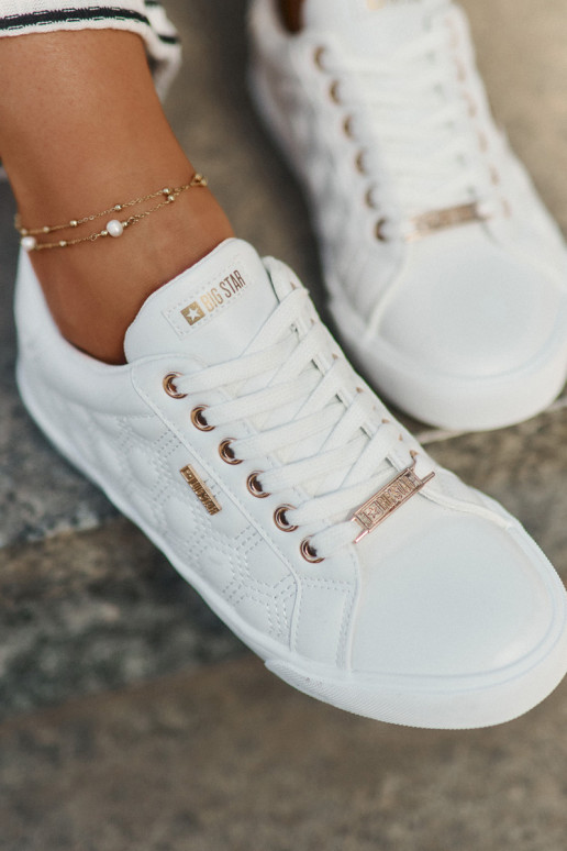 Chaussures de loisirs en cuir écologique Big Star RR274322 couleur blanche