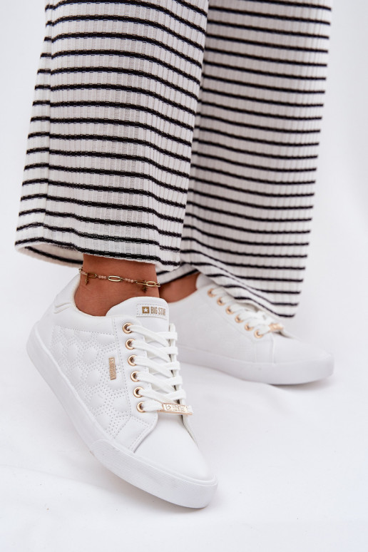 Chaussures de loisirs en cuir écologique Big Star RR274322 couleur blanche