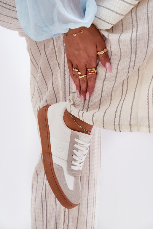 Chaussures modèle baskets Féminin Big Star RR274804 couleur blanche