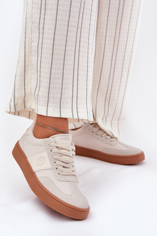 Chaussures modèle baskets Féminin Big Star RR274806 beige