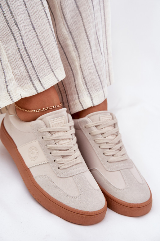 Chaussures modèle baskets Féminin Big Star RR274806 beige