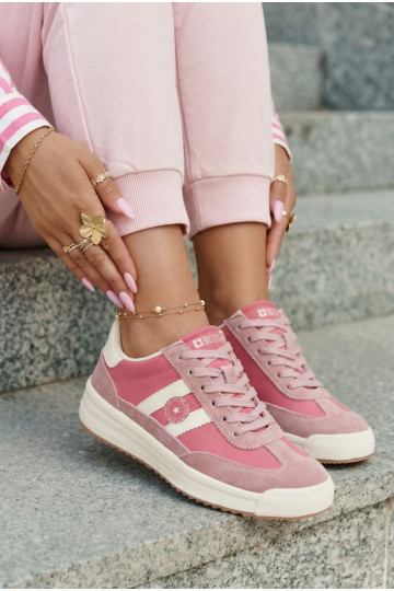 Chaussures modèle baskets Féminin Big Star TT274160 couleur rose 2