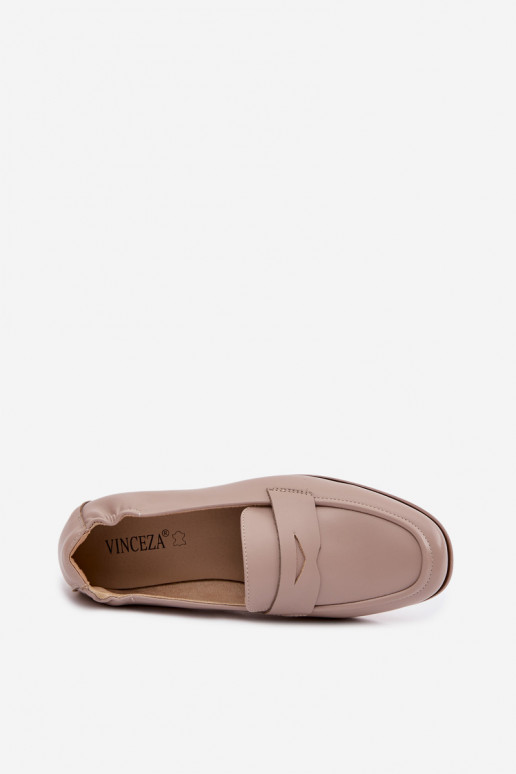 MocassinsActivéturalnej Skóry Vinceza 18121 beige