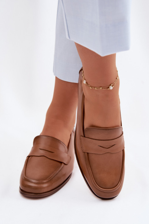 MocassinsActivéturalnej Skóry Vinceza 18121 marron