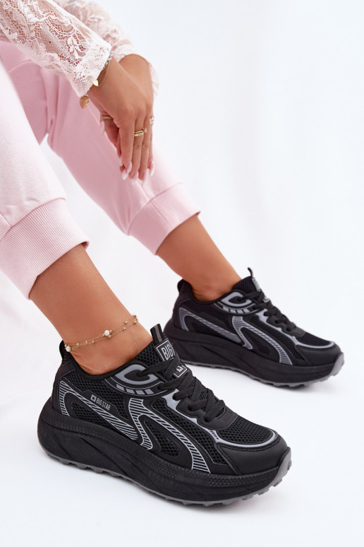 baskets Chaussures modèle baskets Féminin Big Star TT274327 HI-POLY SYSTEM couleur noire